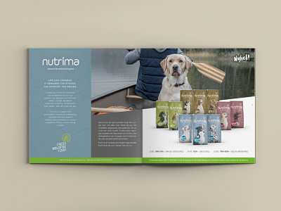 2-page advertisement for Nutrima advertising pets