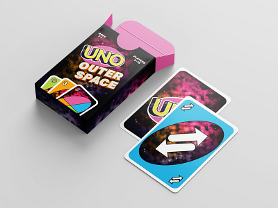 Uno Outer Space Card Game adobe illustrator adobe photoshop colorful game design graphic design packaging space uno