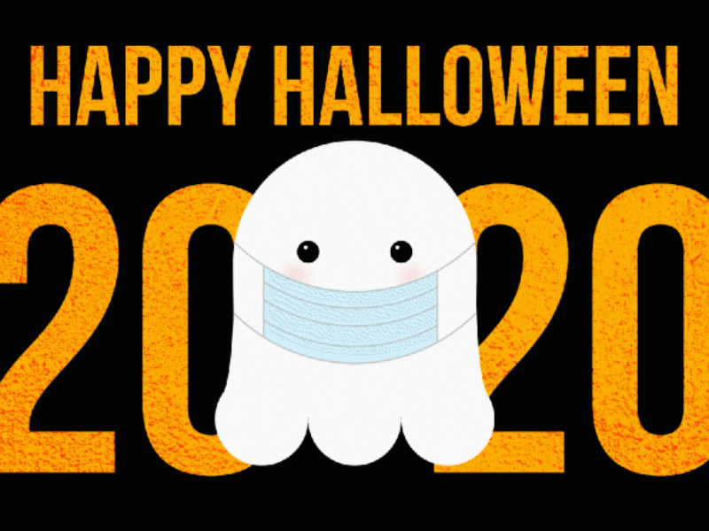 Happy Halloween 2020 animation cute ghost halloween