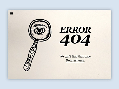 Custom 404 Error Page