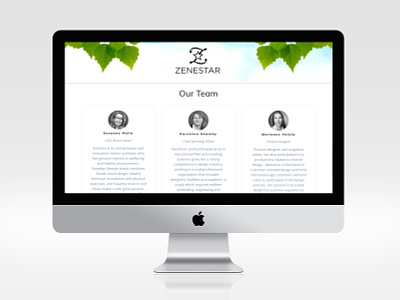 Website and Logo for Finnish wellness company Zenestar graphic design logo design web design wellness wordpress