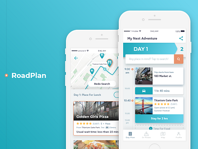 RoadPlan design ui ux