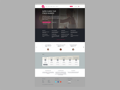 teamup homepage redesign carousel gym homepage redesign sport training ui ux web website