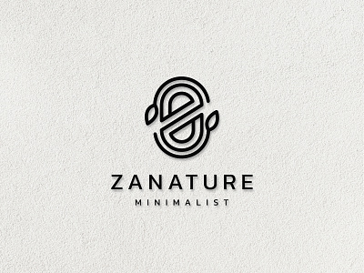 Z Nature Minimalist brand identity branding design elegant logo minimalist modern monogram monoline simple typography