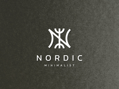 N Minimalist brand identity branding design elegant fashion logo minimalist modern monogram monoline simple typography