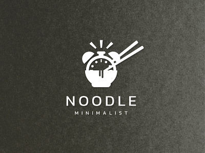 Noodle Time brand identity branding design elegant food logo minimalist modern simple typography