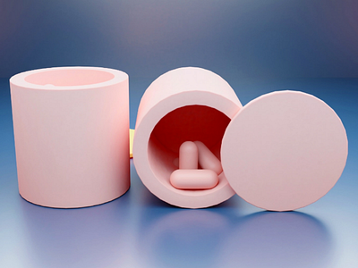 Pink Subsurface soft light blender3d subsurface