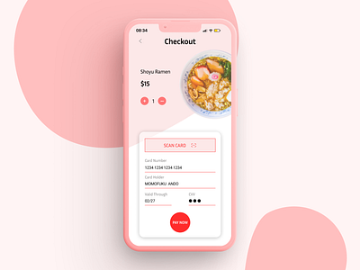 Daily UI 002 - Credit Card Checkout asian checkout chinese credit card dailycocoda dailyui dailyui002 figma japanese payment practice ramen restaurant ux