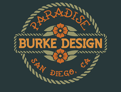 Burke Paradise branding burkedesign design designer graphicdesign icon illustration logo typography vector
