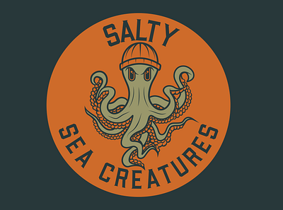 Salty Sea Creatures adobe adobe illustrator branding burkedesign design designer graphicdesign graphicdesigner icon illustration logo logodesign logodesigner typography vector