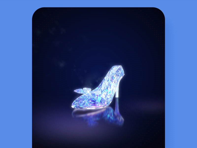 Gifts - Crystal shoes aftereffects animation c4d crystal shoes gifts