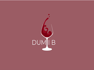 DumiiB wine logo brand identity corel draw illustration logo logo design