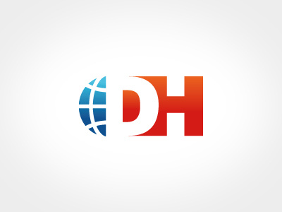 Logo Domainhandel.at austria domainhandel.at domains globe logo signet