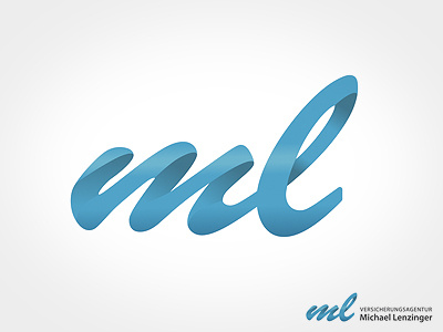 Logo ml initials insurance logo signet