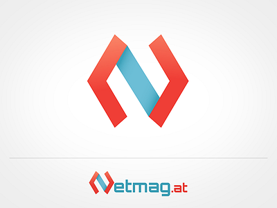 N for Netmag letterform logo mark n symbol