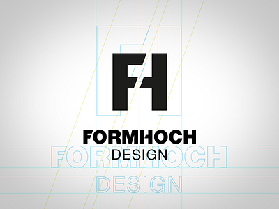 Logo Concept Formhoch Design cd fh logo signet symbold