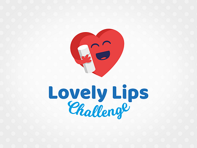 Lovely Lips Challenge charity heart lips logo love product branding sweet