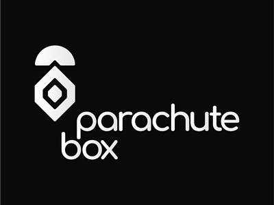 Parachute Box - Delivery Express bnw box brand clean delivery design friendly geometric logo modern parachute