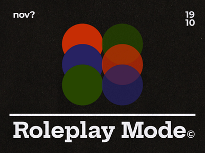 Roleplay Mode© abstract bold branding concept draplin style icon icons identity illustration letter lettermark logo logomark logos mark retro set type visual identity