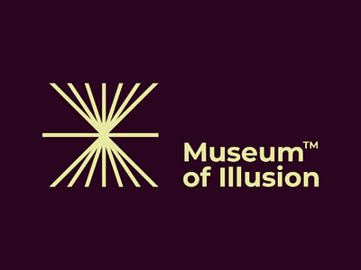 Museum of Illusion bold brand clean depth design geometric illusion lettermark lettermark exploration lines logo logo design logomark logotype loud mark minimalist modern shapes x
