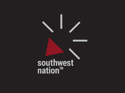 Southwest Nation - Logo Option 1 bold brand clean compass design draplin geometric lettermark lettermark exploration logo logo design logomark logotype loud mark minimalist modern shapes southwest