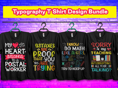 💝💥🔥Typography T Shirt Design Bundle💝💥🔥