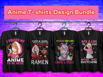 🥰🥰Anime T Shirt Design Bundle🥰🥰