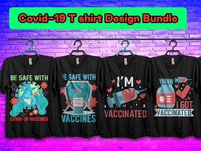 😷😷Covid-19 T Shirt Design Bundle😷😷