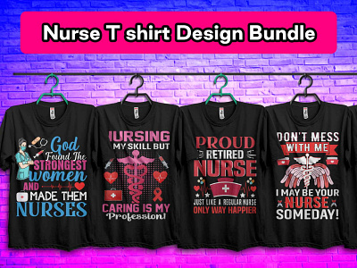 👩‍⚕️👩‍⚕️Nurse T Shirt Design Bundle👩‍⚕️👩‍⚕️