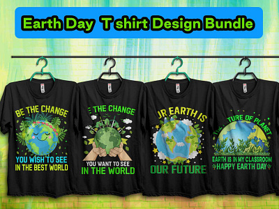 🌍🌎 Earth Day T Shirt Design Bundle 🌍🌎