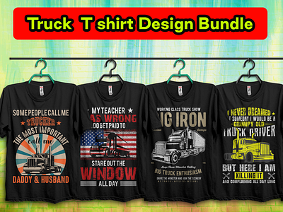 🚒🚒 Truck T Shirt Design Bundle 🚒🚒