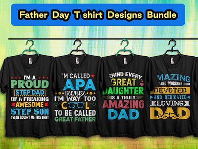 Father Day T Shirt Designs Bundle