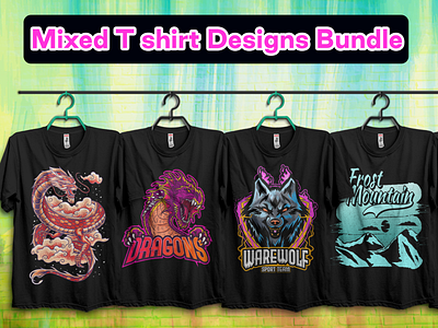 Mixed T Shirt Designs Bundle