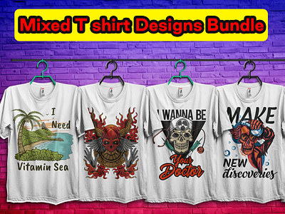 Mixed T Shirt Designs Bundle