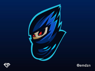 Ninja Mascot Logo eSports by @emdzn