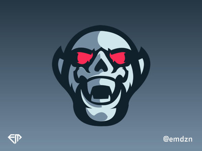 Demon Mascot Logo eSports by @emdzn art branding dark demon design drawing dribbble esports team logo fortnite gaming graphic illustration logo logo esports marca mascot design mascot logo sketch twitch logo vector