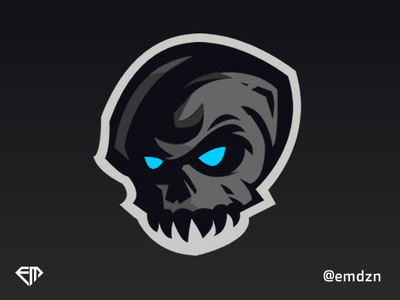 Skull Mascot Logo eSports by @emdzn