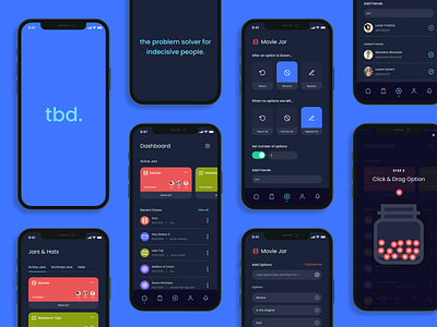 tbd. app app app concept branding card design clean colorful ui concept dailyui dark mode dashboard design challenge figma hello dribbble mobile mobile app mobile form problem solver product design ui ux