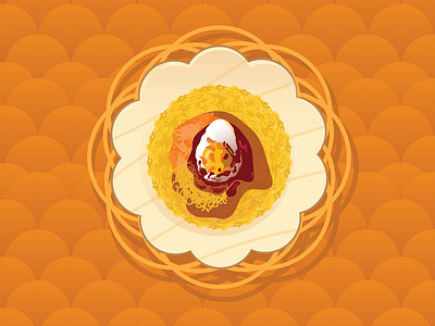 Yellow Rice "Acil Kintul" design food food design graphic design illustration illustrator vector