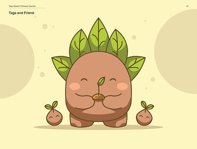 TAGA animation character design element graphic design illustration illustrator mascot nature plant vector