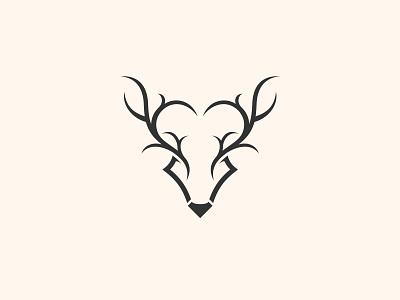 deerlove deer logo feminine logo logo minimalist logo monogram logo simple design
