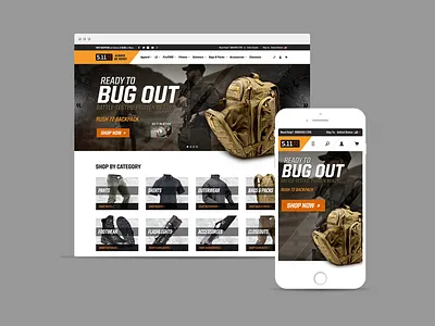 511 Tactical Website site web web design website