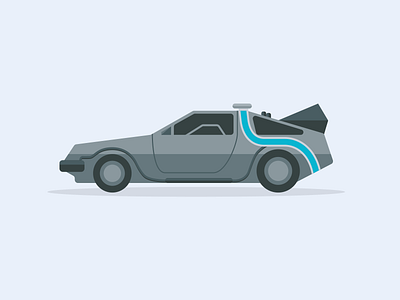 Delorean illustration vector