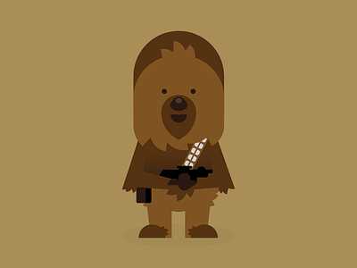 Chewy chewbacca chewy illustration star wars vector