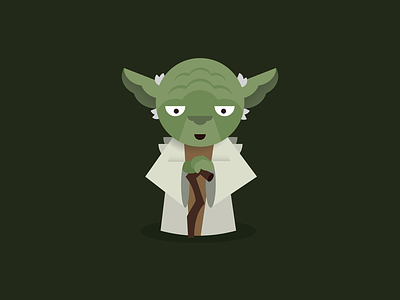 Yoda illustration star wars vector yoda