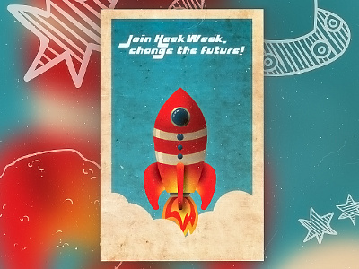 ::: Yep... another cool Rocket! ::: card child event hack hacker old style retro rocket sci fi space toy vintage