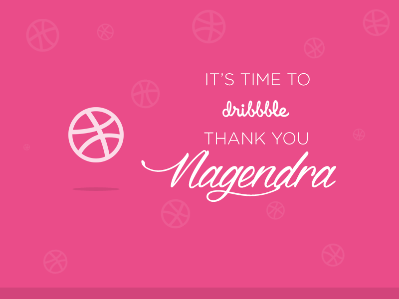 Dribbble | Thank you @Nagendra bounce debut thankyou