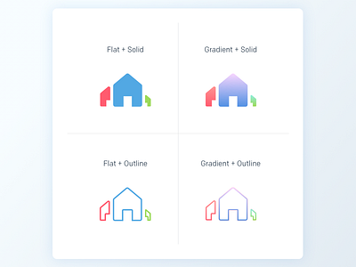 Whats Your Style? flat gradient house icon society