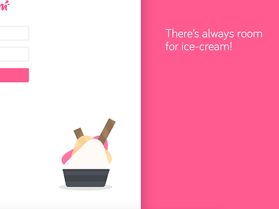 Ice-Cream! admin ice-cream login pink