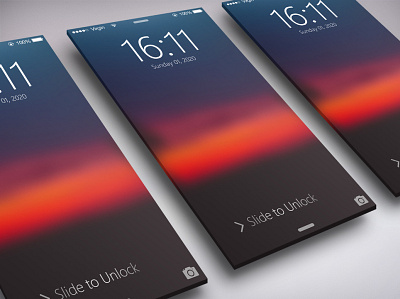 Mobile Unlock Screen creative design illustration iphone mobile app design mobile ui mobile unlock ui